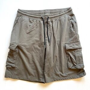 ONIA Terry Cargo shorts in olive size xl
